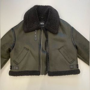 Zara Shearling Coat size medium